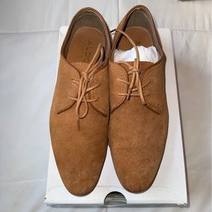 Men’s Aldo Tan Laced 7.5 Dress Shoes. USED.